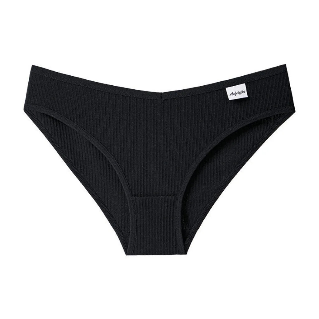 4 Cotton Underwear for Woman Antibacterial Seamless Panty Comfortable Breathable Deep V Plus Size Panties S-XXL