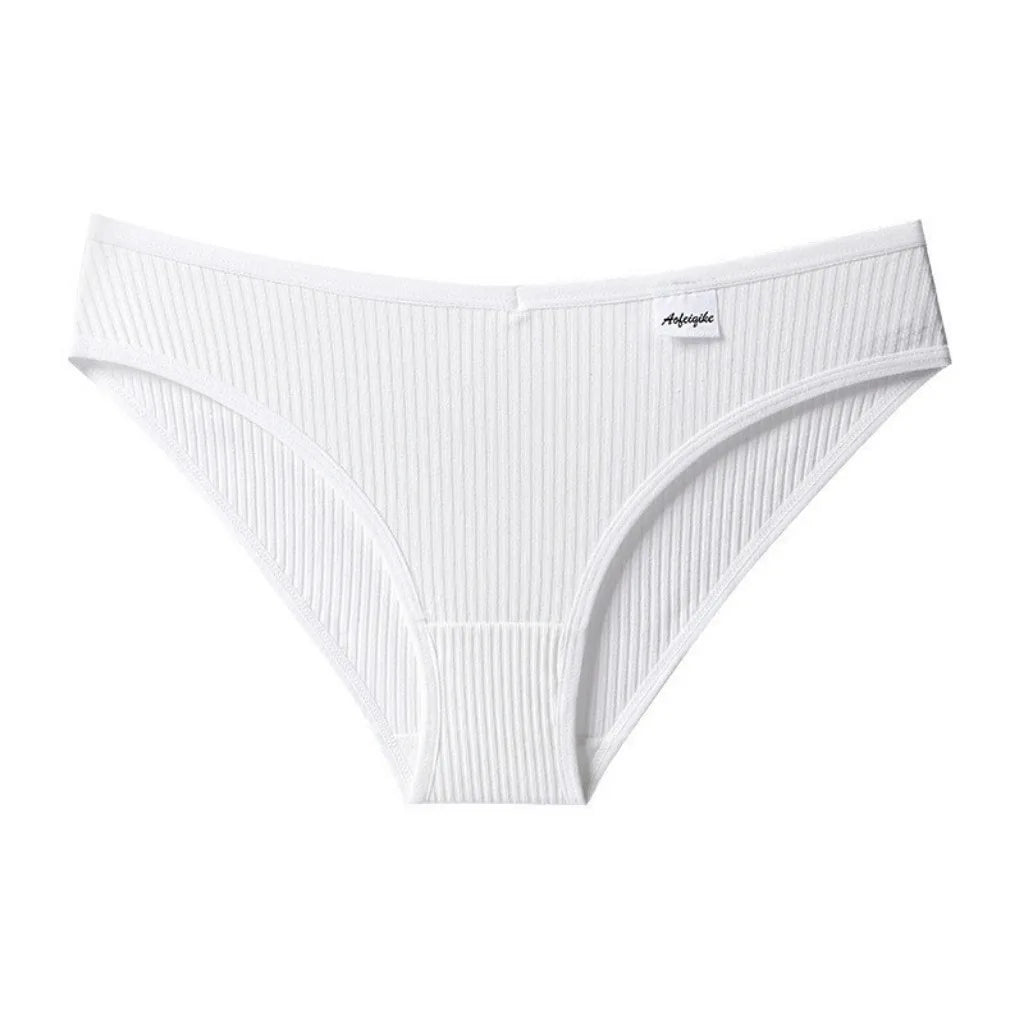 4 Cotton Underwear for Woman Antibacterial Seamless Panty Comfortable Breathable Deep V Plus Size Panties S-XXL