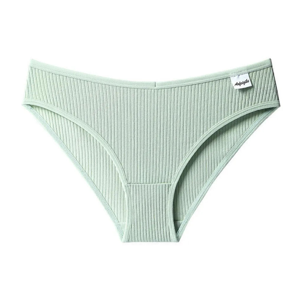 4 Cotton Underwear for Woman Antibacterial Seamless Panty Comfortable Breathable Deep V Plus Size Panties S-XXL