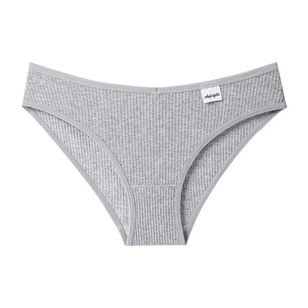 4 Cotton Underwear for Woman Antibacterial Seamless Panty Comfortable Breathable Deep V Plus Size Panties S-XXL