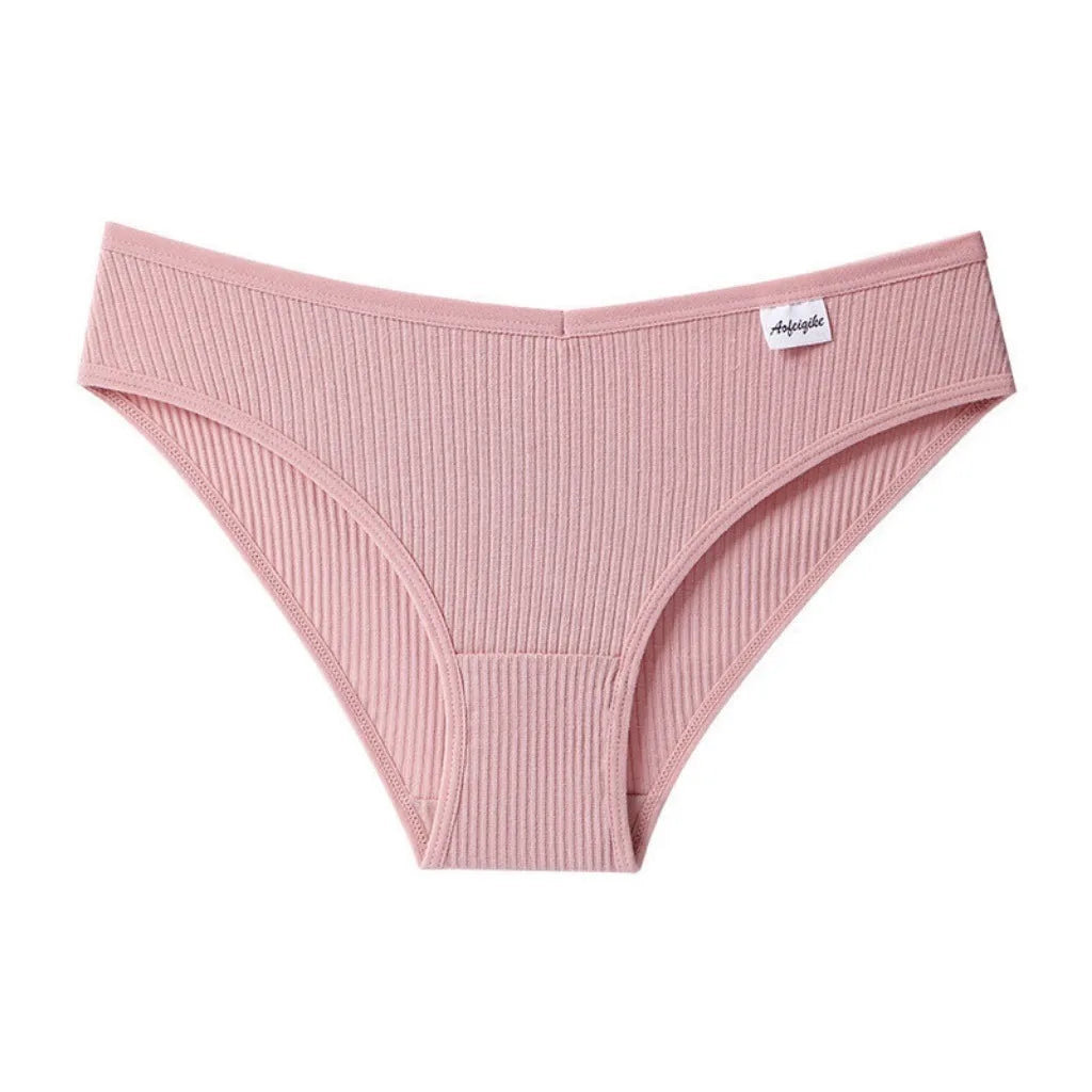 4 Cotton Underwear for Woman Antibacterial Seamless Panty Comfortable Breathable Deep V Plus Size Panties S-XXL