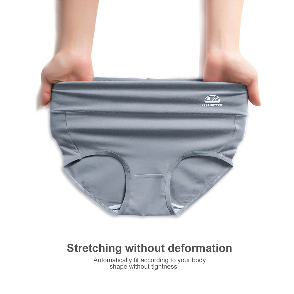 5 Pack Women's Cotton High Waisted Underwear - Tummy Control & Butt Lift, Graphene Antibacterial, Breathable Comfort, No Ride Up