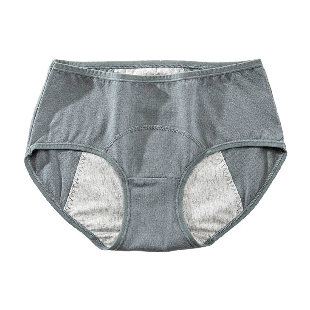 Cotton Menstrual Panties 3 Layer Waterproof Breathable Physiological Pants Antibacterial Middle Waist Leak Proof Underwear