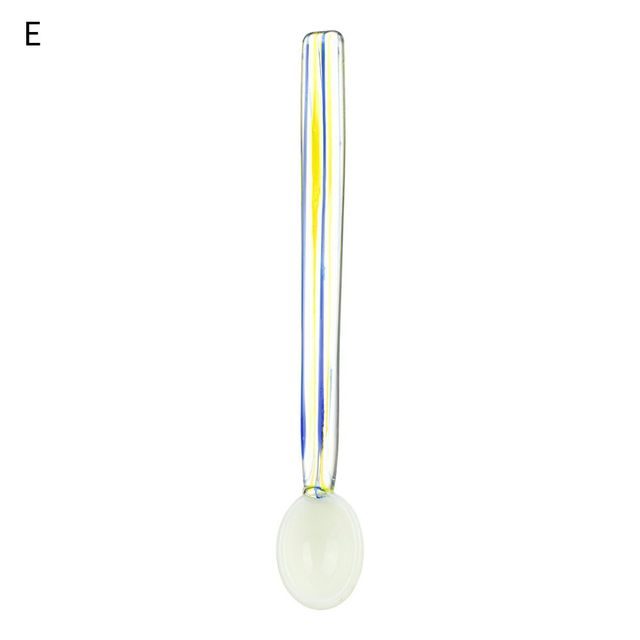 Colored Glass Spiral Coffee Stirring Spoon