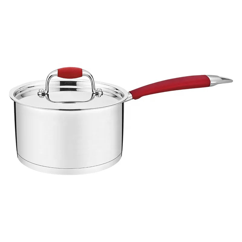 Kitchen Accessories S/S Cooking Pot Set Non Stick Cookware 12 Pcs Stainless Steel Pots and Pans Set