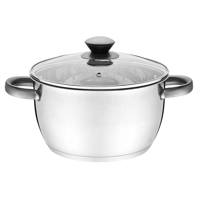 Wholesale Classic Design 8-Piece Stainless Steel Cookware Set Conical Shape Pots Pans Cooking Set