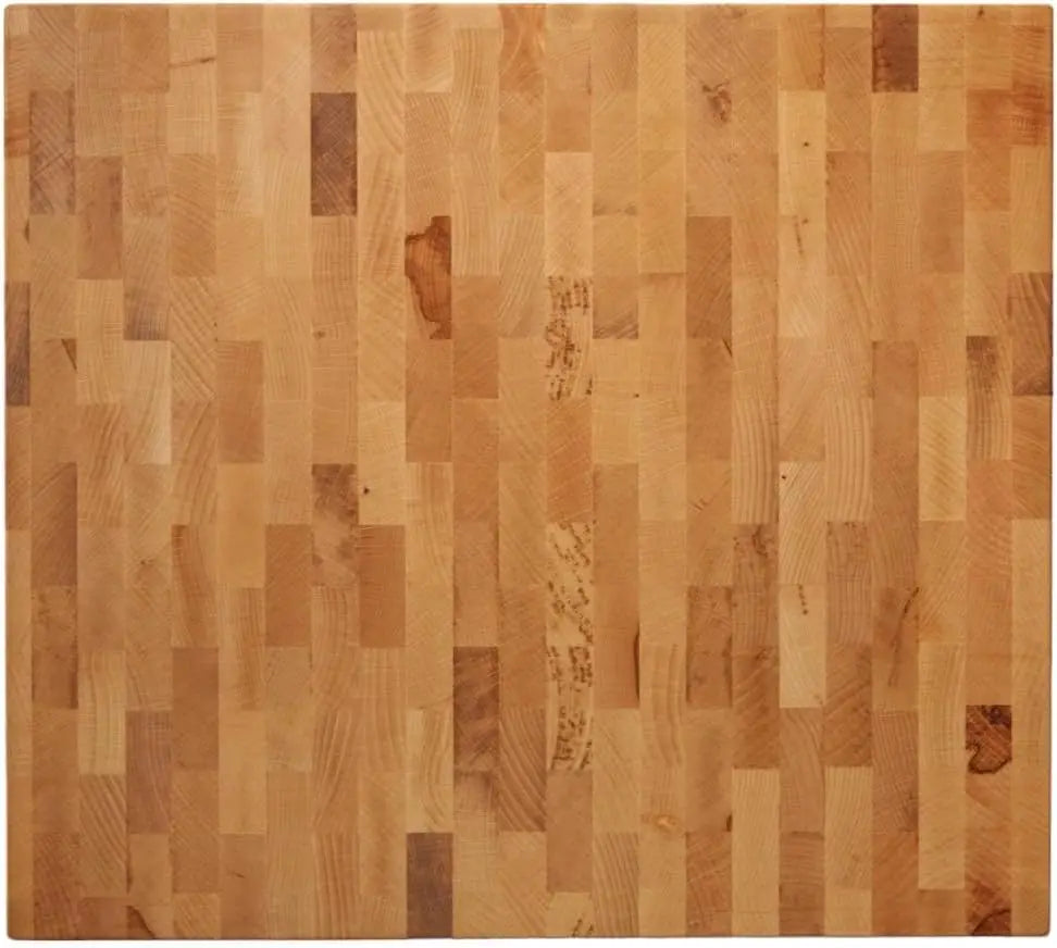 Premium Wooden Cutting Board 16x18x1.75 - Handcrafted North American Hardwood End Grain with Feet - Charcuterie/Wedding