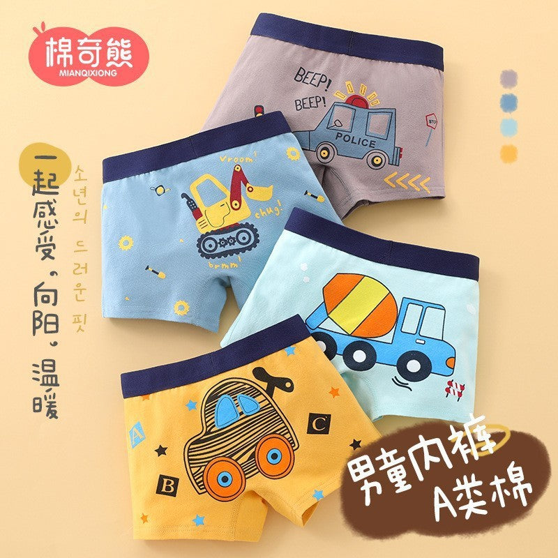 Cozy 100% Cotton Kids' Boxers for Cool Weather