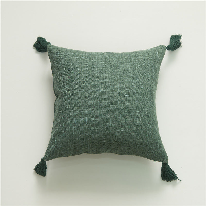 Amazon Cotton Linen Tassel Throw Pillow Cover