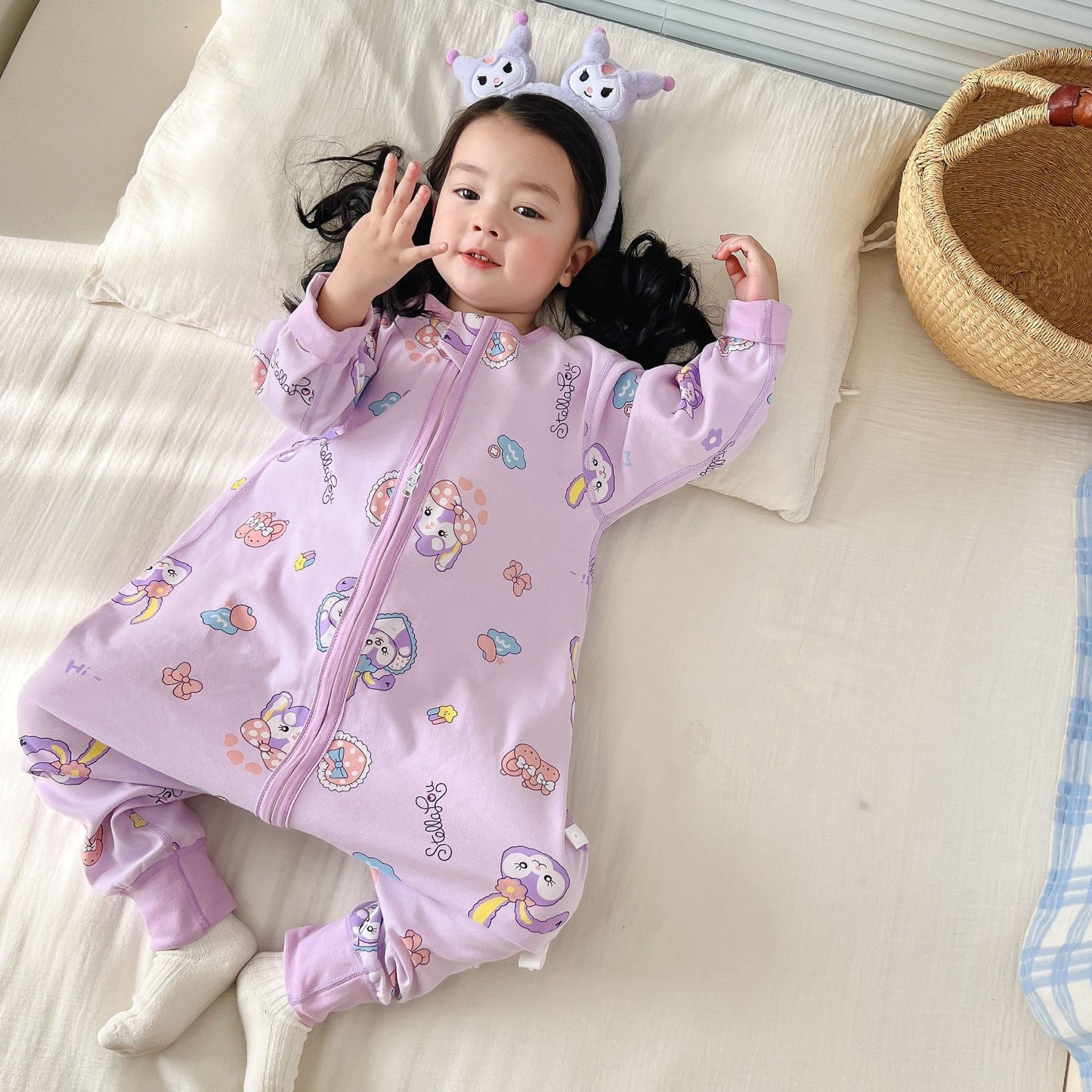 New Double-Layer Baby Sleeping Bag for Kids (All Cotton)