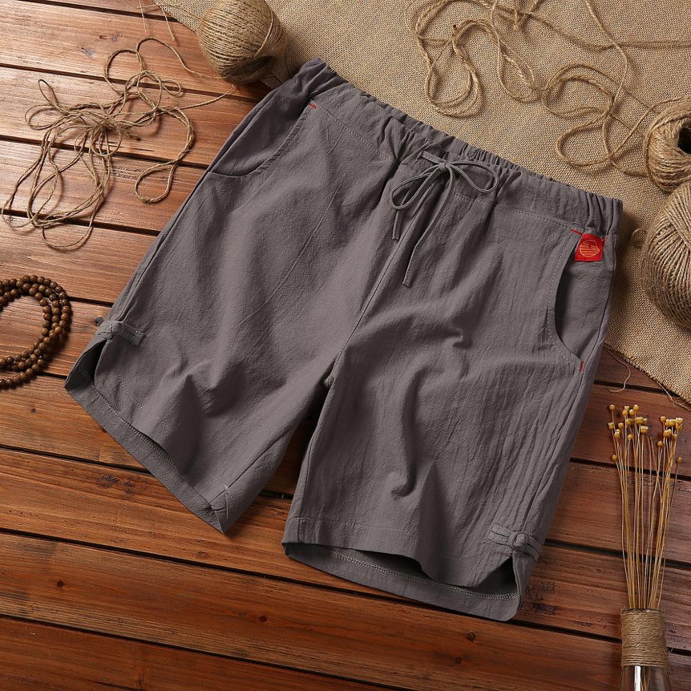 Men's Retro Large Cotton Linen Summer Shorts