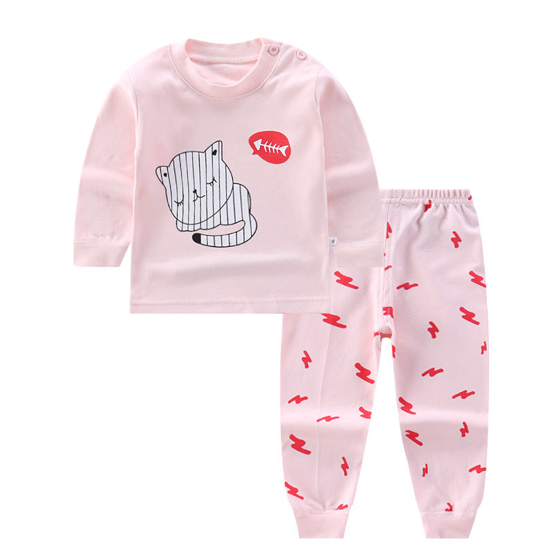 Kids' Cotton Fall Pajama Set for Toddlers and Infants