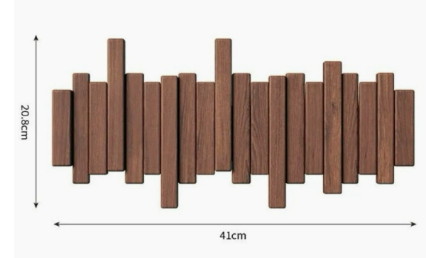 Creative Wall-Mounted Coat Rack and Hooks Organizer