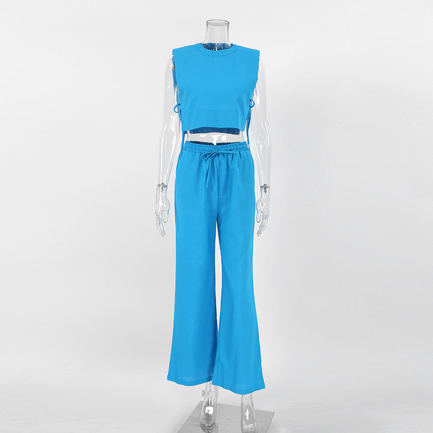 2023 Summer Cotton-Linen Women's Pajama Set