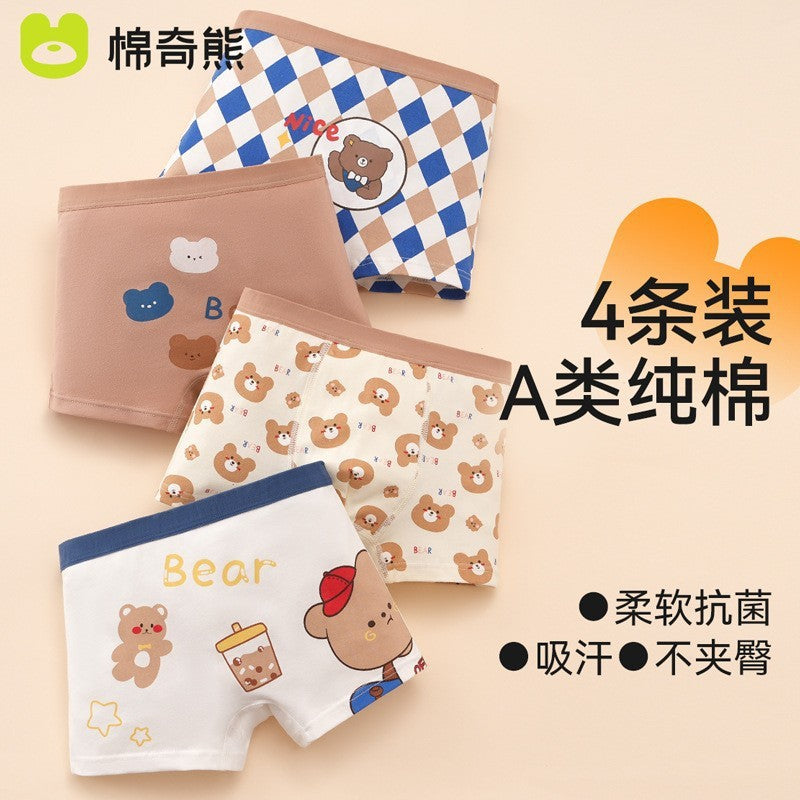 Cozy 100% Cotton Kids' Boxers for Cool Weather