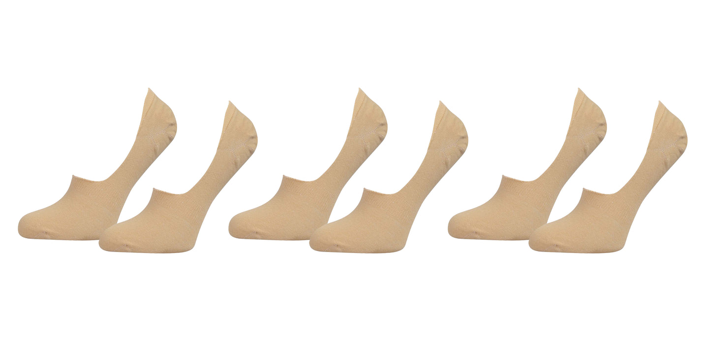 tittimitti® Men’s 98% Organic Cotton No-Show Socks 3-Pack – Breathable Non-Slip Invisible Socks