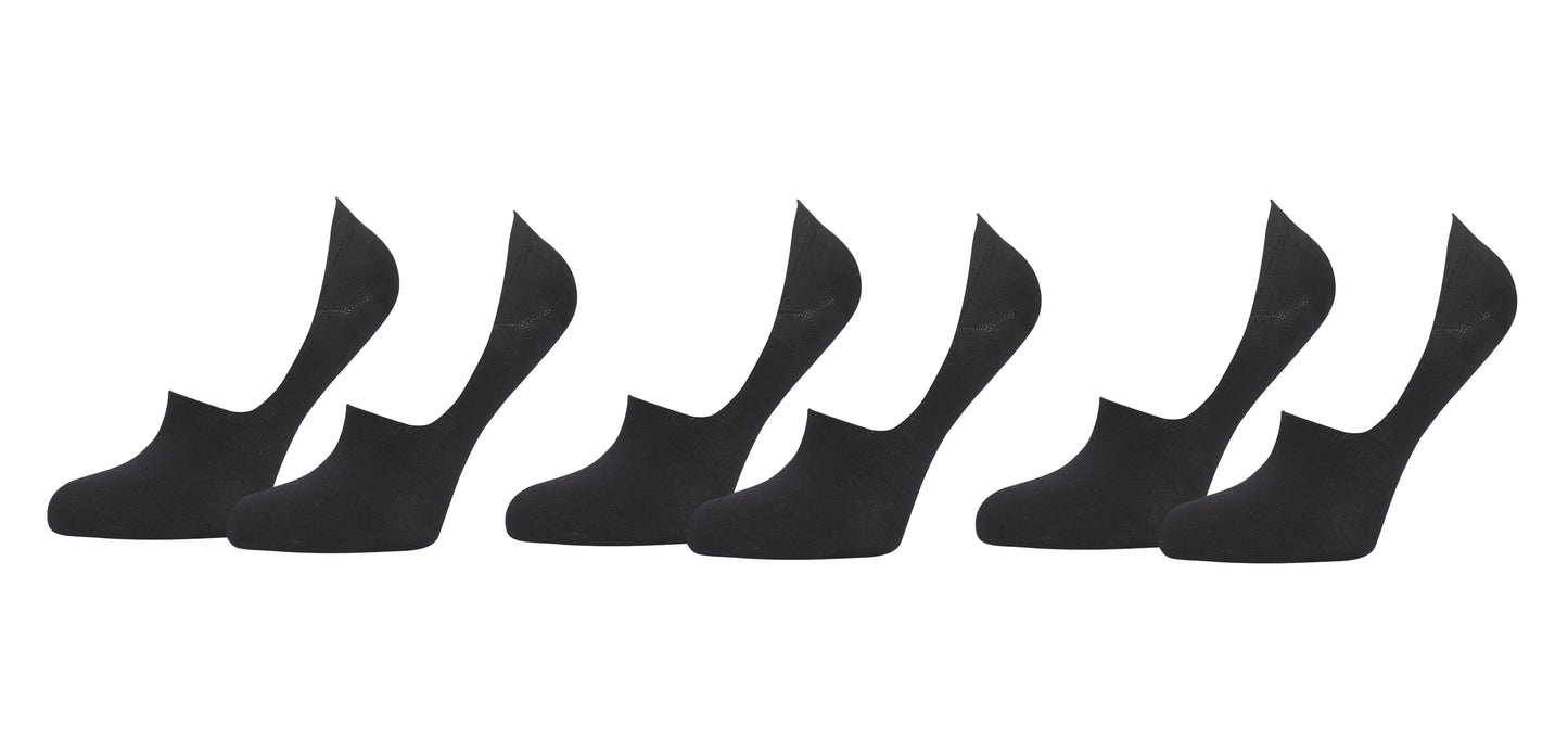 tittimitti® Men’s 98% Organic Cotton No-Show Socks 3-Pack – Breathable Non-Slip Invisible Socks