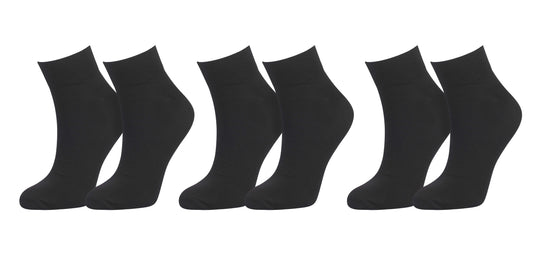 tittimitti Men’s 98% Organic Cotton Ankle Socks 3-Pack – Breathable Everyday Ankle Socks