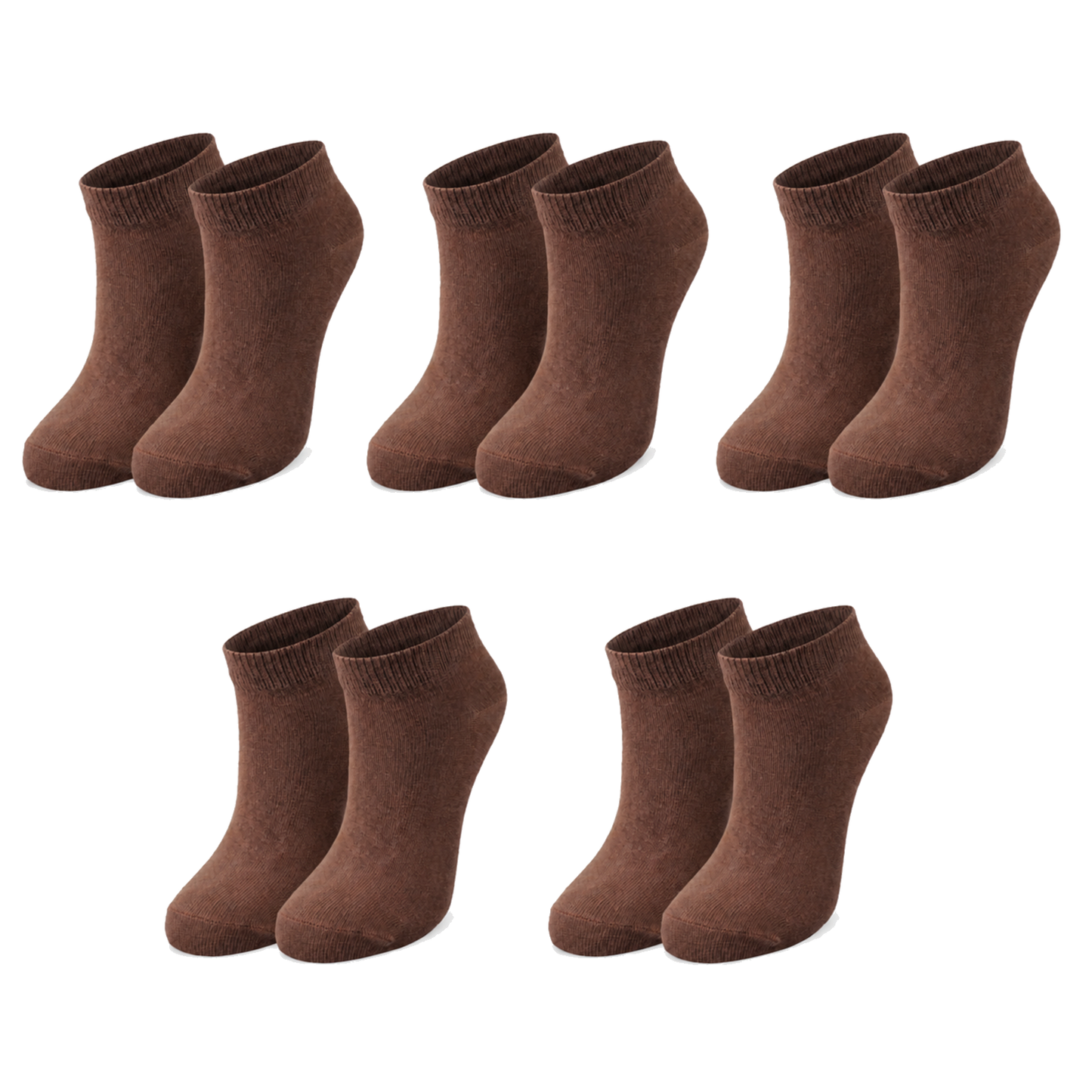 tittimitti® Kids 98% Organic Cotton Ankle Socks 5-Pack – Breathable Lightweight Socks for Active Kids