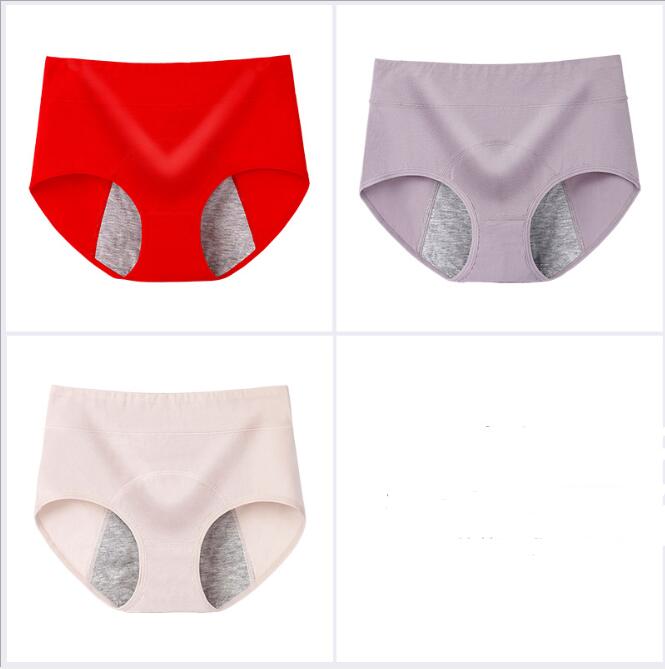 100% Cotton High-Waisted Antibacterial Period Underwear