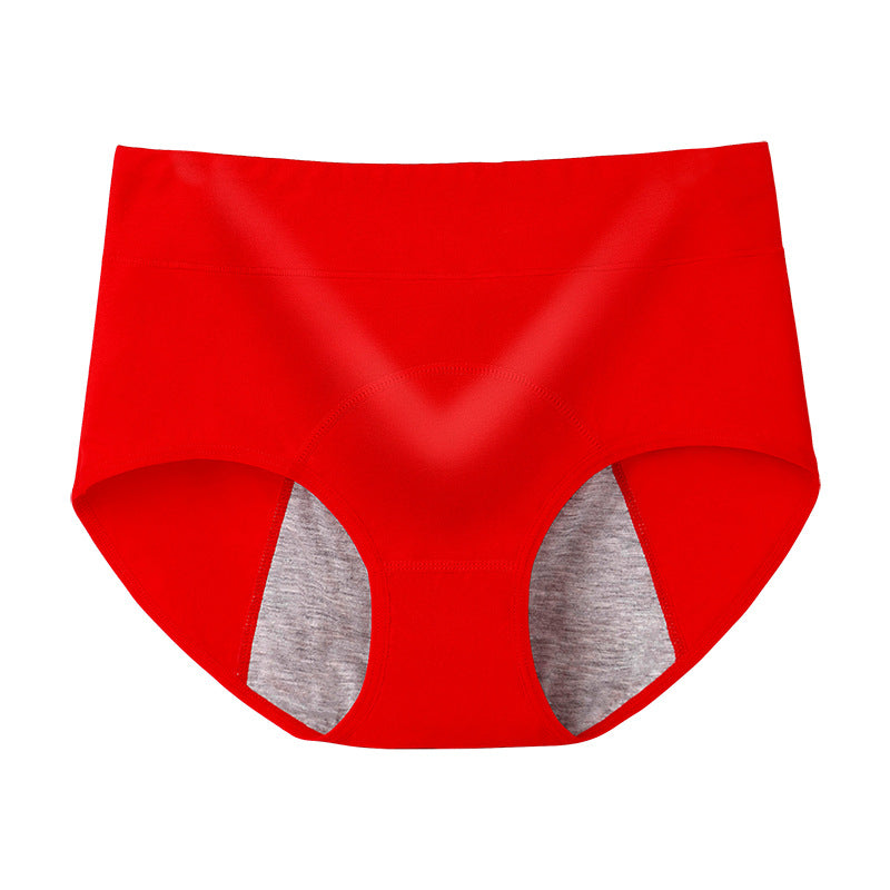 100% Cotton High-Waisted Antibacterial Period Underwear