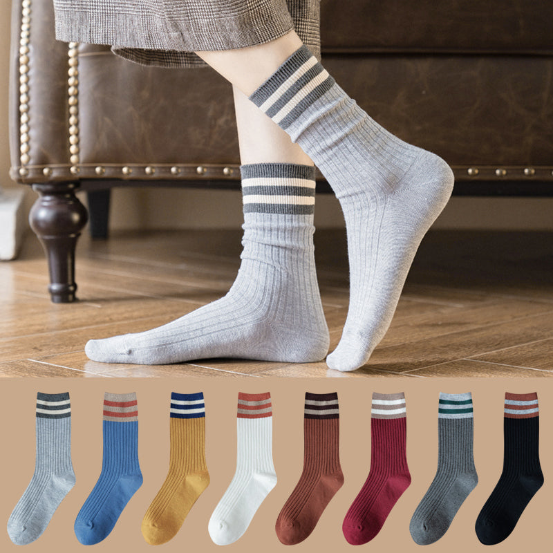 Women's Thick Cotton Knee-High Fashion Socks