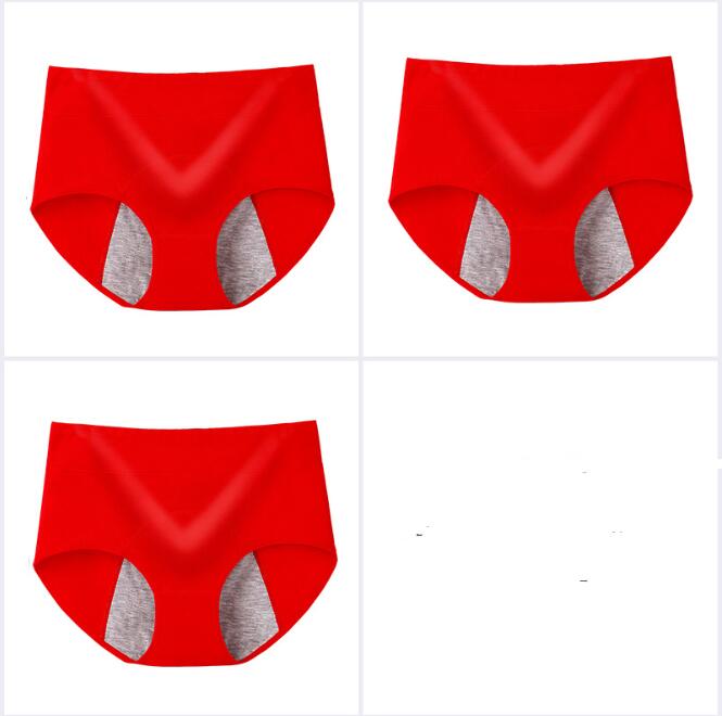 100% Cotton High-Waisted Antibacterial Period Underwear