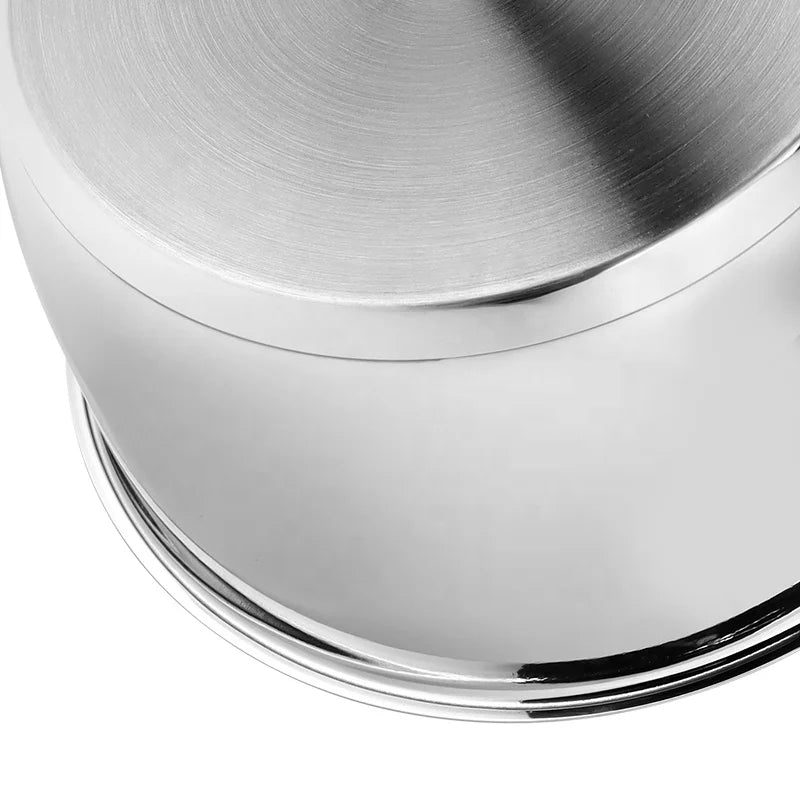 Wholesale Classic Design 8-Piece Stainless Steel Cookware Set Conical Shape Pots Pans Cooking Set
