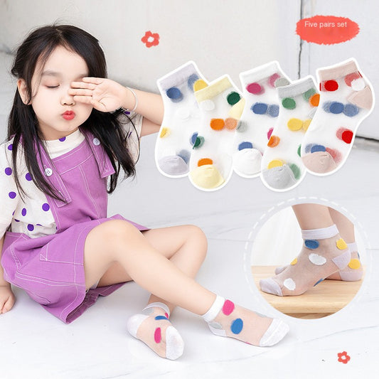 Breathable Cotton Summer Socks for Children