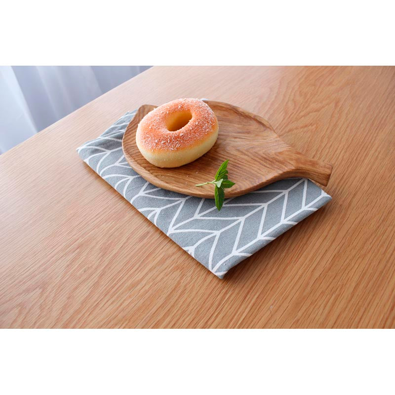 European Style Plaid Cotton-Linen Square Placemats