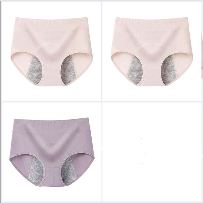 100% Cotton High-Waisted Antibacterial Period Underwear