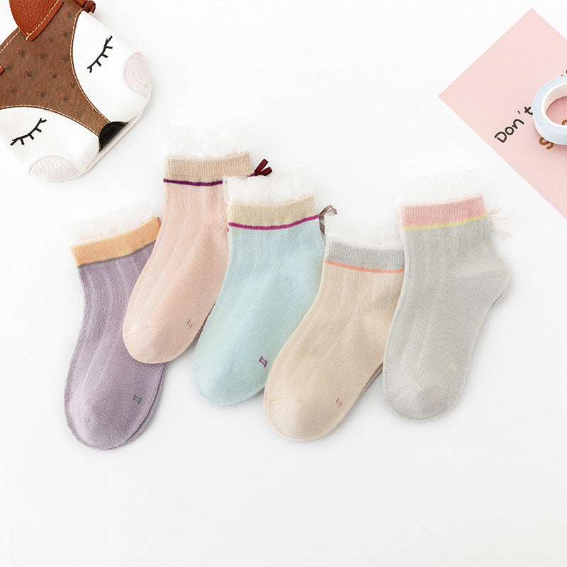 Breathable Cotton Summer Socks for Children