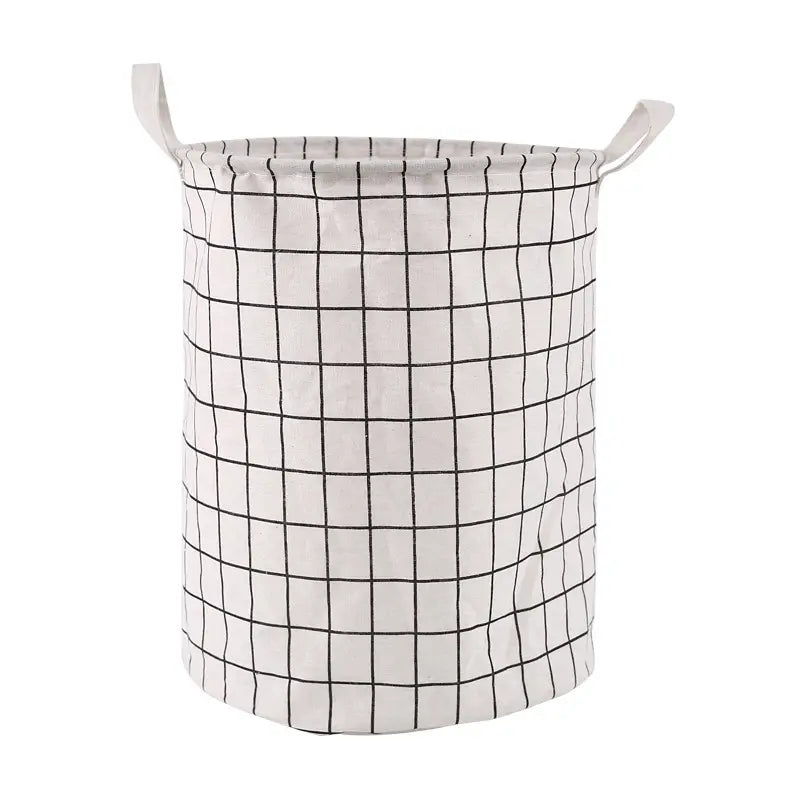 Foldable Waterproof Cotton Linen Laundry Basket