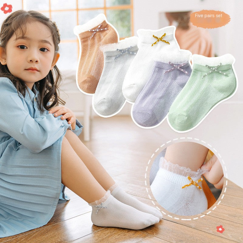 Breathable Cotton Summer Socks for Children