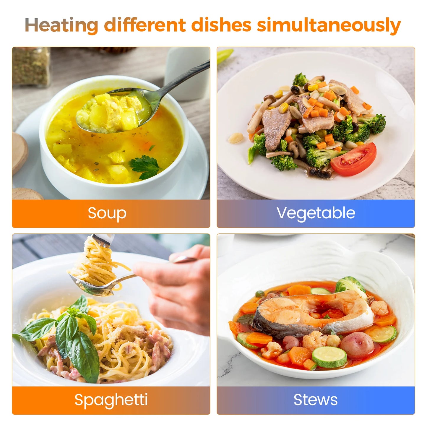 Equipment Food Warmer Electric Stainless Steel Bain Marie Western Food Kitchen Cookware Soup Insulation Container