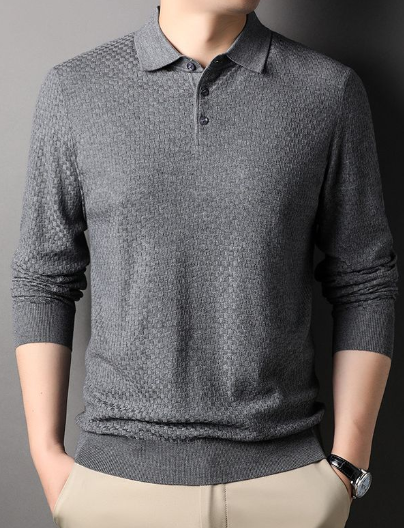 Prestige Long Sleeve Polo Shirt - 100% Cotton (One Piece)