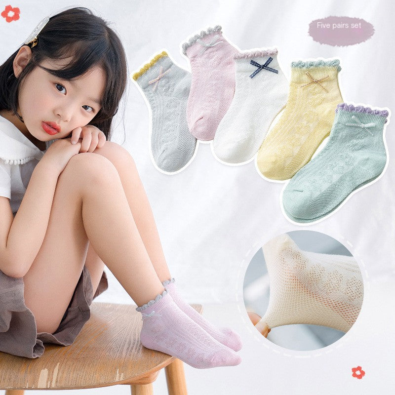 Breathable Cotton Summer Socks for Children