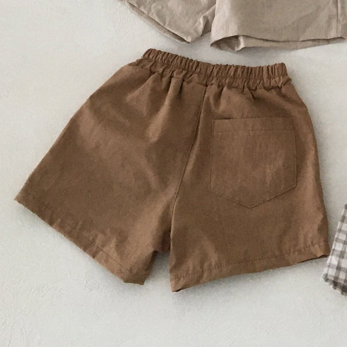 Summer Cotton Linen Casual Shorts for Babies