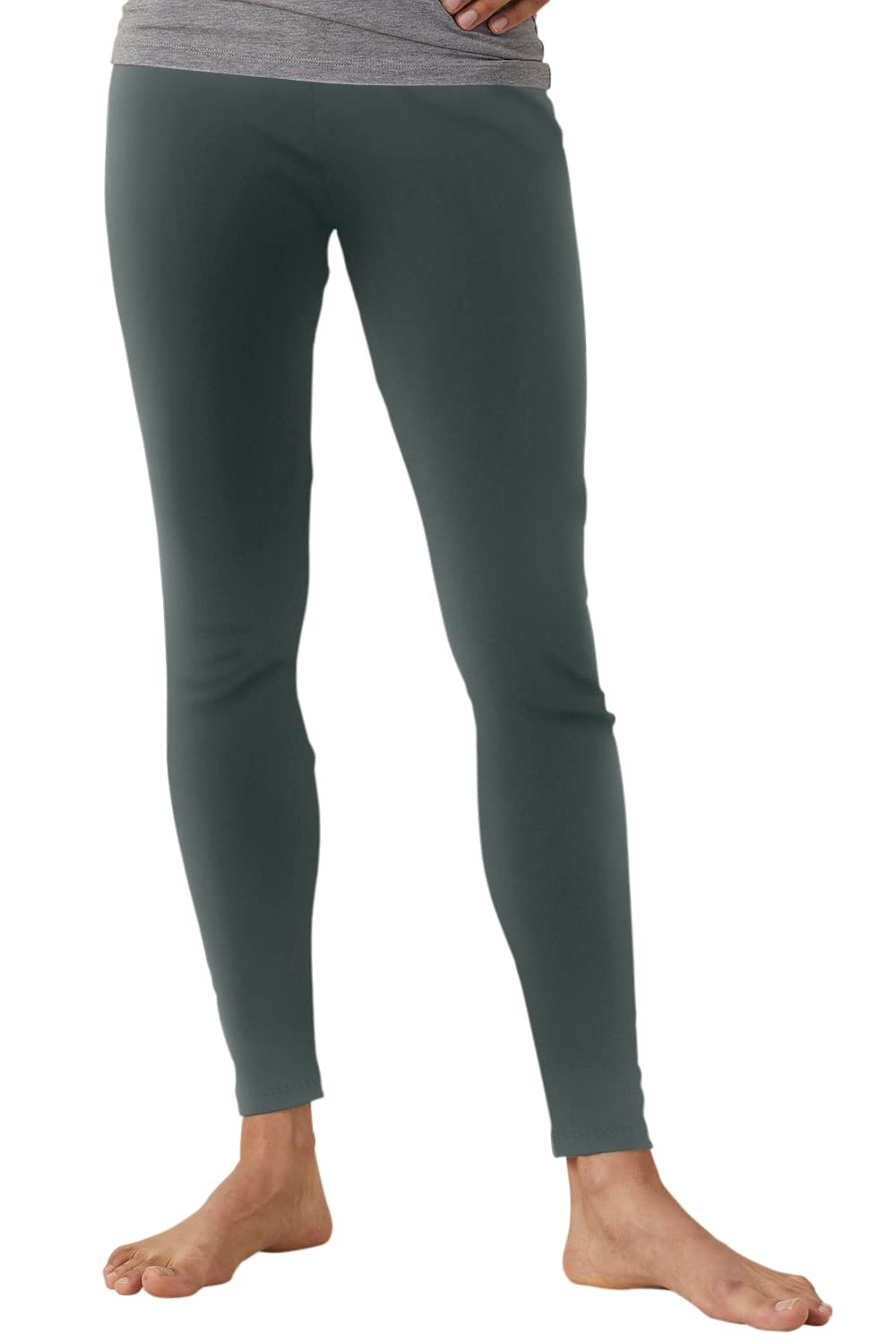 Fair Indigo Womens Organic 100% Cotton Leggings (XS Balsam)