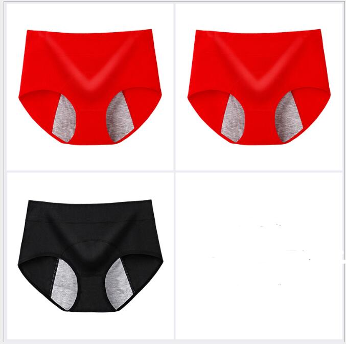 100% Cotton High-Waisted Antibacterial Period Underwear