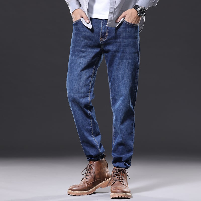Men's Loose Fit Straight Leg Jeans
