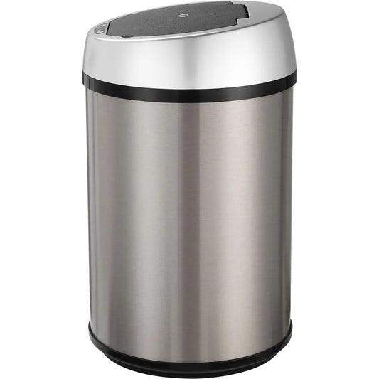 Touchless Trash Can with Motion Sensor, 3.2 Gallon Stainless Steel Bin for Home Use