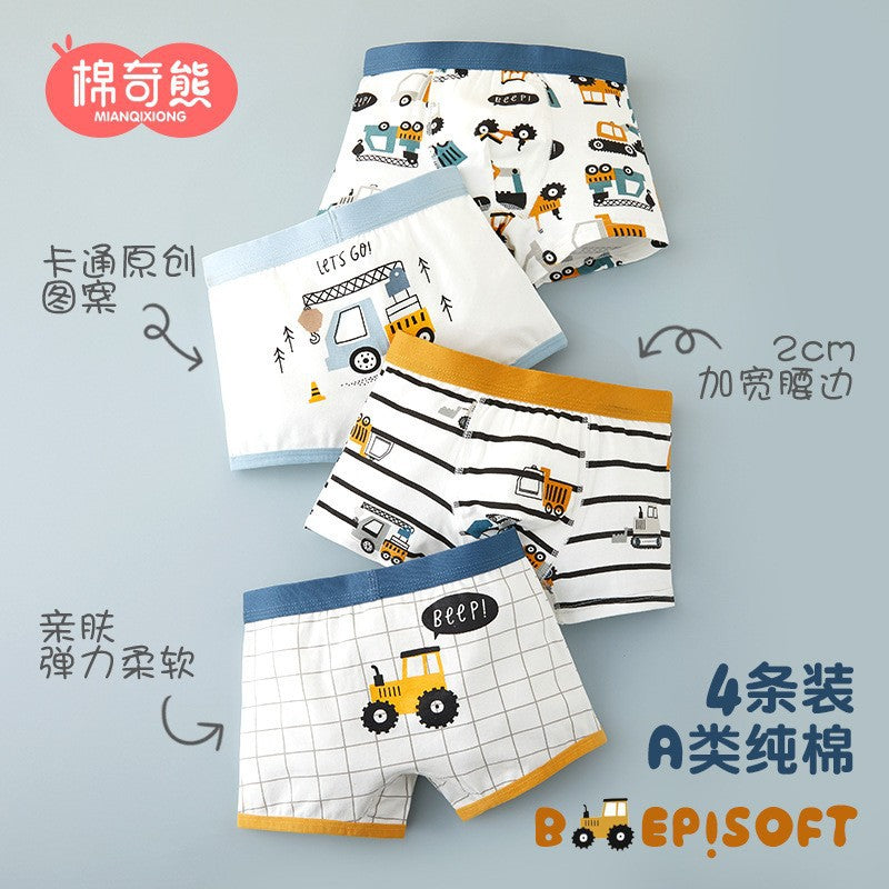 Cozy 100% Cotton Kids' Boxers for Cool Weather