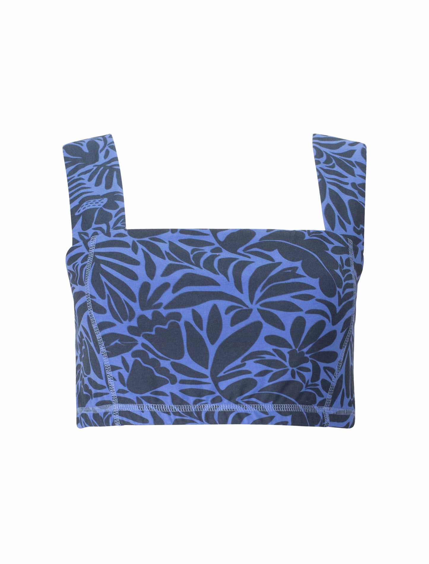 Square Neck Organic Cotton Sports Bra