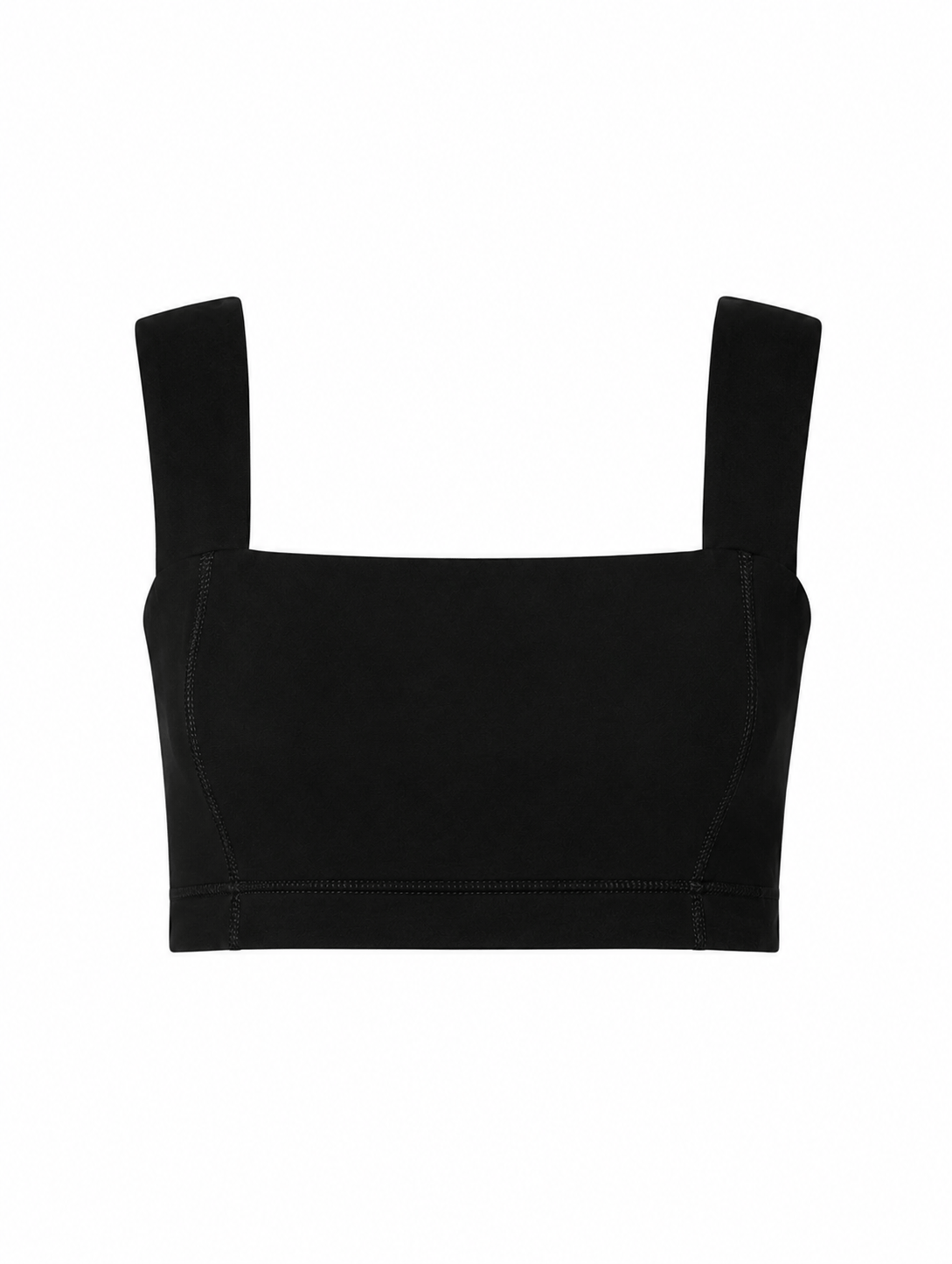 Square Neck Organic Cotton Sports Bra