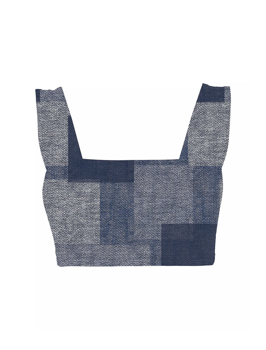 Square Neck Organic Cotton Sports Bra