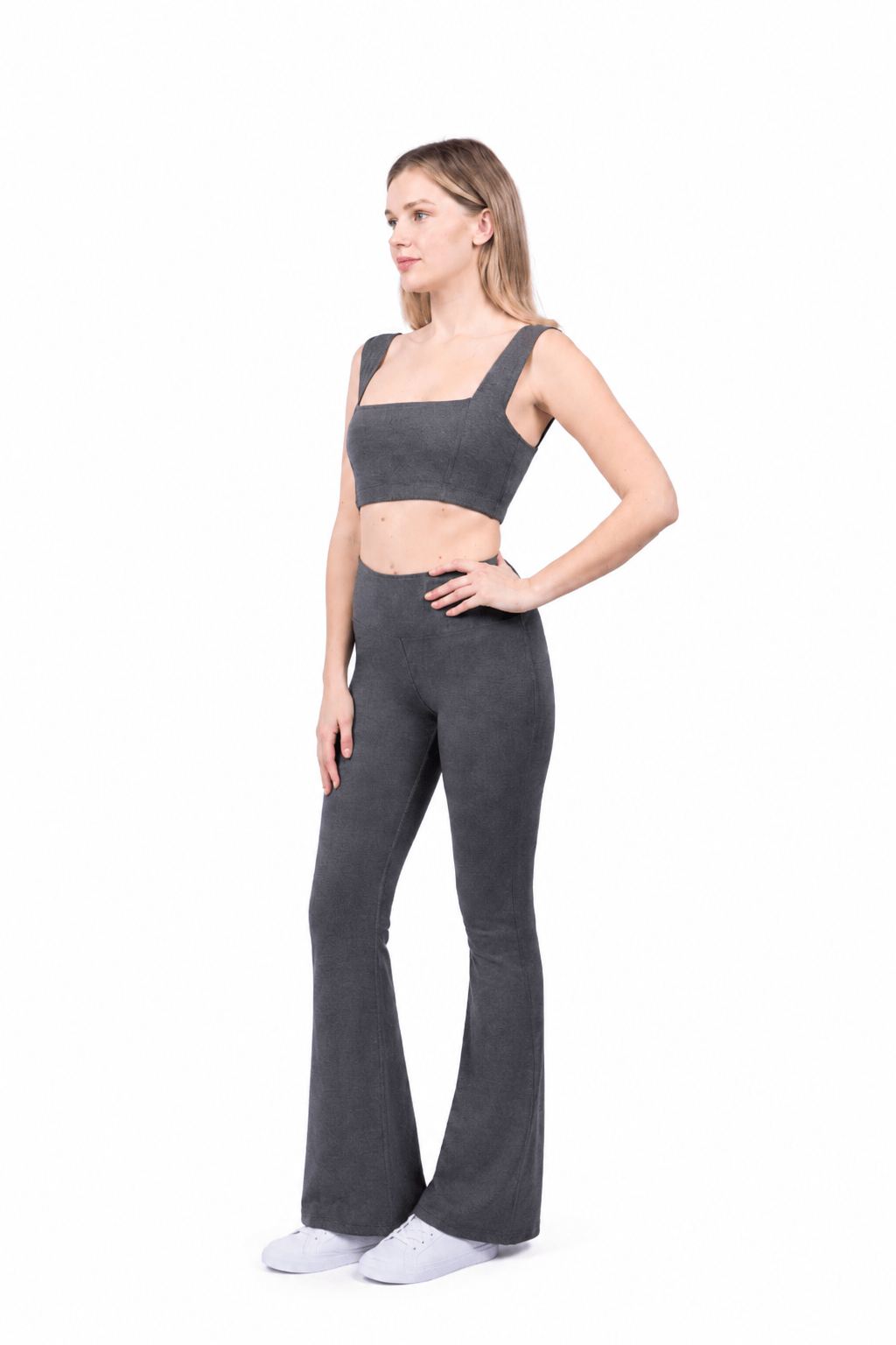 Square Neck Organic Cotton Sports Bra