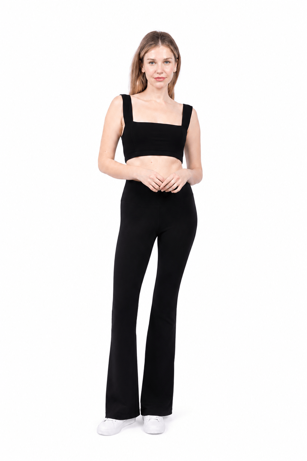 Square Neck Organic Cotton Sports Bra