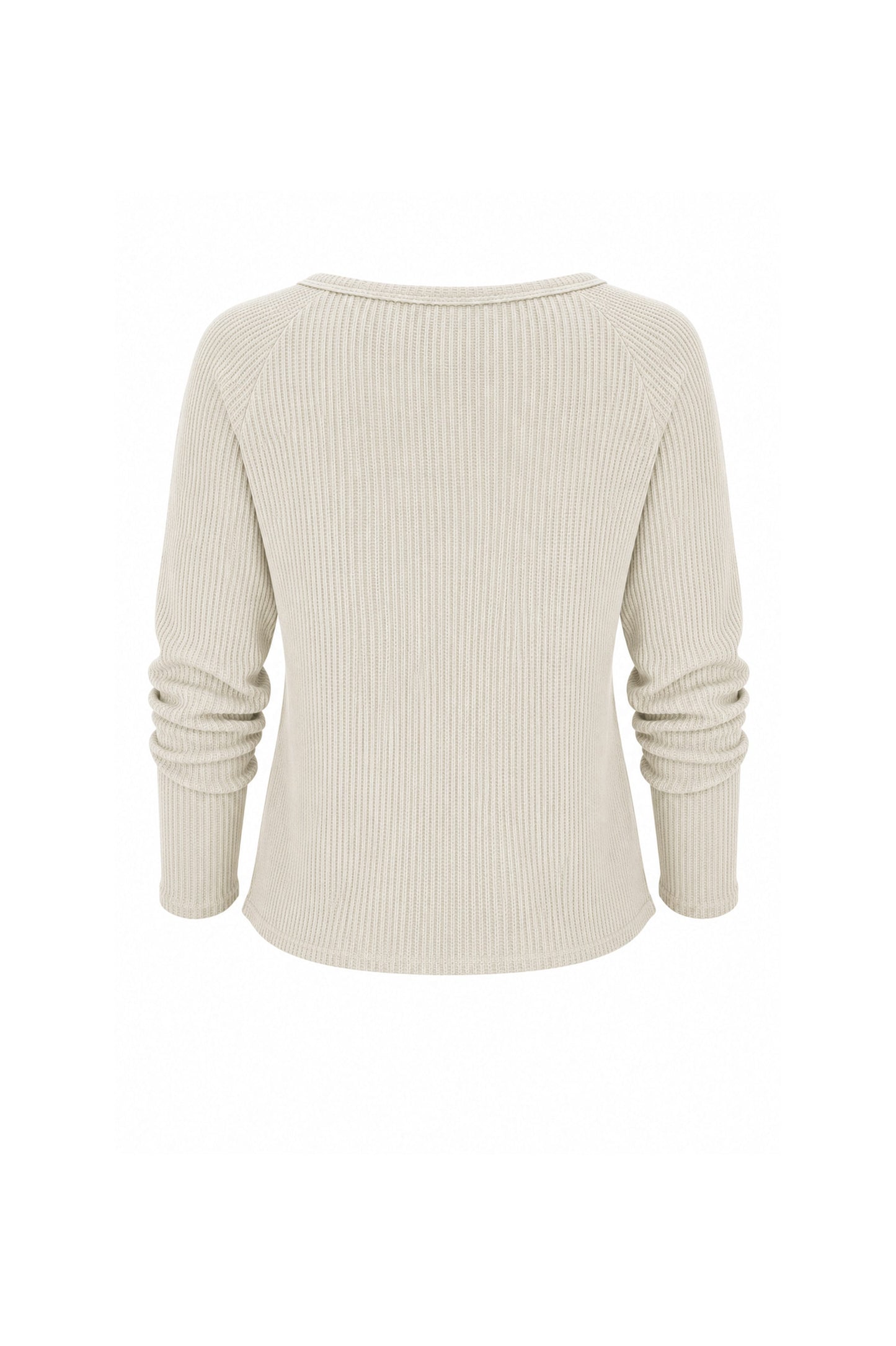 Jules Waffle Knit Organic Cotton V-Neck Pullover