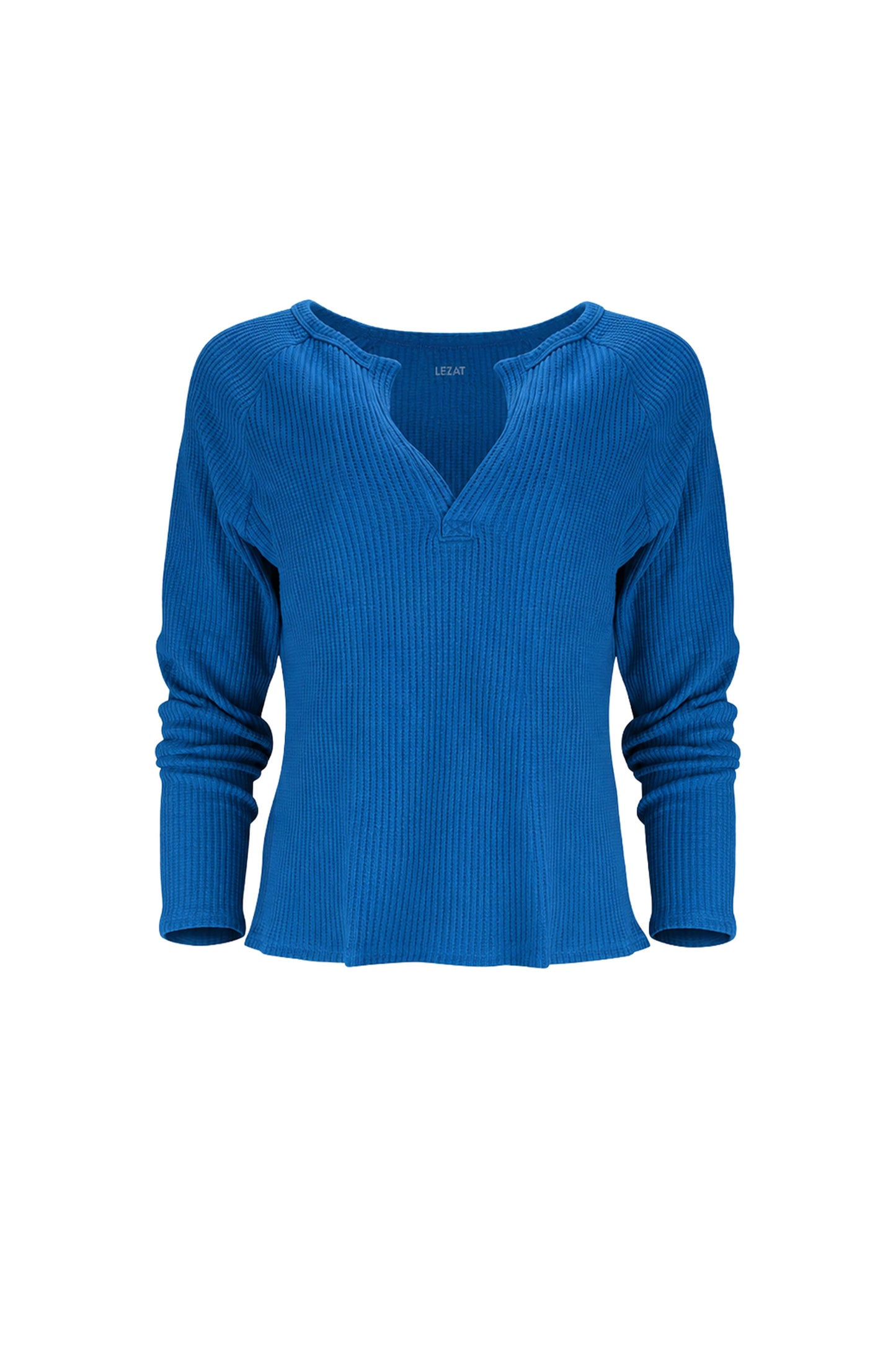 Jules Waffle Knit Organic Cotton V-Neck Pullover